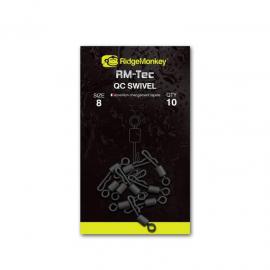 RIDGEMONKEY RM-Tec Quick Change Swivel č.8 10ks
