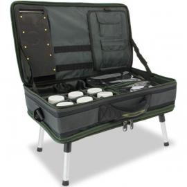 NGT Stolek s Kufrem Carp Bivvy Table System