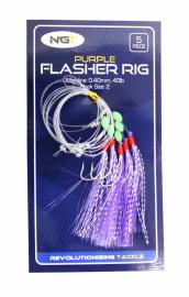 NGT Mořský návazec Purple Flasher Rig 7