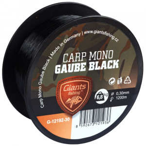 Giants fishing Vlasec Carp Mono Gaube Black|1200m/0,28mm