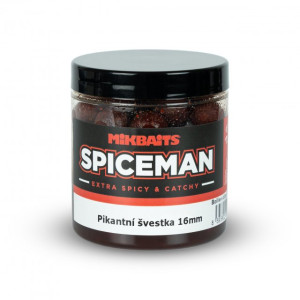 MIKBAITS Spiceman Pikantní Švestka 250ml boilies v dipe 