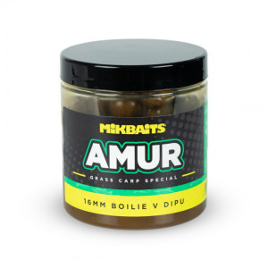 MIKBAITS Amur 250ml boilies v dipe  