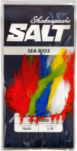 Morský náväzec Shakespeare Mackerel Feathers Coloured 3/0 7ks