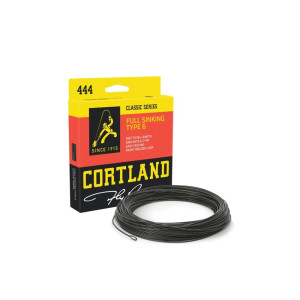 Cortland muškařská šnůra 444 Classic Full Sinking TYPE 6 Black Fresh/Salt|WF6S