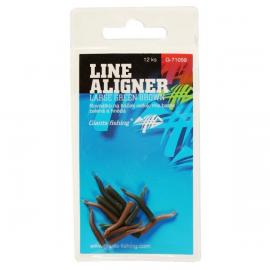 GIANTS FISHING Rovnátka na háček Line Aligner-Small Green-Brown/12pc