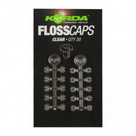 KORDA Floss Caps Clear zarážky