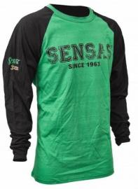 SENSAS tričko s dlhým rukávom Sensas Green-Black - velkosť M