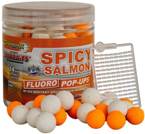 Plávajúce boilies Fluo STARBAITS Spicy Salmon 80g